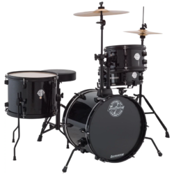 Ludwig Questlove Pocket Kit 4-piece Complete Drum Set - Black Sparkle KTSLC178X016DIR