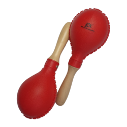 BK Fibreglass Maracas with Wood Handle (Red) PERFPM16RD